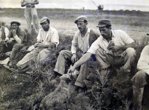 AA.VV. Anonimo, Matera workers, vintage gelatin silver print